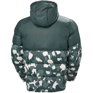 New Men <b>Camo</b> Print Hooded Puffer <b>Jacket</b> Winter Warm Quilted Insulated ZipUp Windproof Lightweight Streetwear Outdoor Padded Coat - Product Image 4