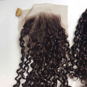 Precio de fábrica 100% Raw Virgin Vietnamita Human Lace Weft Pixie Curl Color Chocolate Super Double Drawn Extensiones de cabello - Product Image 3