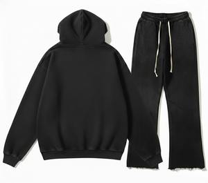 Custom DTG Printing Sun-Faded Tracksuit, 400 GSM Heavyweight 100% Cotton Streetwear Tracksuit for Men & Women - Product Image 2