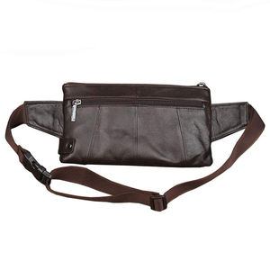 Riñonera de Cuero Genuino Vintage, Riñonera Multibolsillos con Cinturón Ajustable para Hombres y Mujeres, para Viajes al Aire Libre - Product Image 3