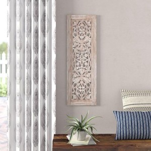 Panneau mural géométrique en bois de Sheesham sculpté - Art mural suspendu - Vente en gros Inde - Product Image 2
