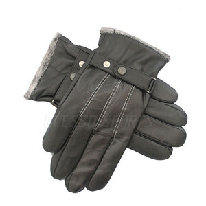 Guantes de Cuero Suave para Hombre, Cálidos, Elegantes, Cómodos, Casuales para Exteriores, Guantes de Moda Premium para Invierno - Product Image 4