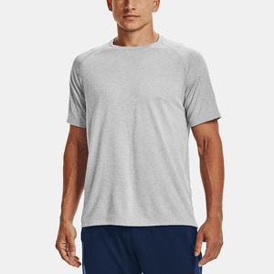 Men's Black Short Sleeve Quick Dry <b>Polyester</b> <b>T</b>-<b>Shirt</b> Regular Fit O-Neck Casual Solid Color Knitted Sport Wear - Product Image 6