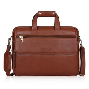 High Quality Full Grain Leather 15 Inch Laptop Messenger <b>Bag</b> Sling Carry Combination Lock Anti-Theft Modern Design for Business - Product Image 1
