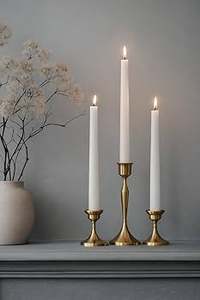 Ensemble de bougies blanches coniques pour le Ramadan – Décoration de table festive islamique - Product Image 3