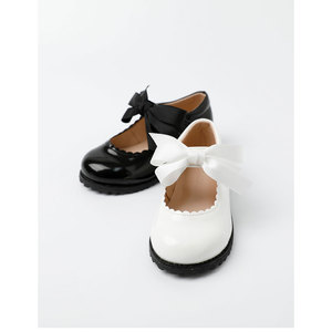 Chaussures habillées coréennes OZKIZ à ruban pour filles de 2 à 6 ans, collection Printemps/Automne, mode enfantine, vente en gros, fermeture à enfiler, doublure en coton - Product Image 1