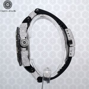 Charm_Jewells Unisex Sport <b>Watch</b> Stainless Steel Case Silicone Band Analog Quartz Movement 42mm Round Dial Water Resistant - Product Image 2