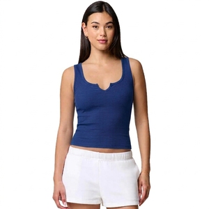 Top Deportivo Corto sin Espalda para Mujer, de Secado Rápido, Color Sólido, sin Mangas, para Yoga y Entrenamiento - Product Image 4