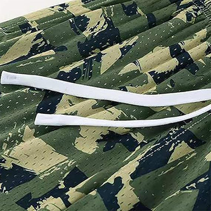 Pantalones Cortos de Punto Casuales Vintage, 100% Poliéster, Antiarrugas, Transpirables, Cintura Elástica, Resistentes al Viento, Estampado de Camuflaje RealTree para Exteriores - Product Image 6