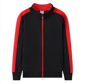 Blouson bomber unisexe en toile enduite, fermeture éclair, col rabattable, vêtement décontracté pour l'automne, couleur unie, respirant, polyester/coton - Product Image 5