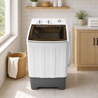 Lave-linge semi-automatique à chargement par le haut de 13 kg, fabriqué en Chine, avec bac, pour usage familial