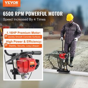 Spargiconcime a Gas da 8 Piedi con Barra Dritta in Alluminio, Motore Vibrante a 4 Tempi per Finitura Cemento, Regolazione Altezza - Product Image 2