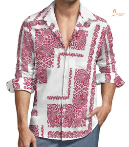 Chemises décontractées de créateur pour hommes à manches longues, 100 % coton respirant et infroissable pour l'automne - Product Image 1