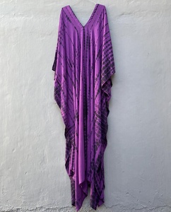 Summer Boho High Quality <b>Women</b> Wear Rayon Tie Dye Boho <b>Kaftan</b> - Product Image 3
