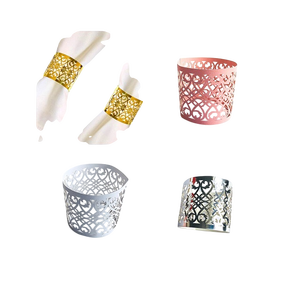 Vintage Metal Napkin Rings Set Of 10 <b>Round</b> Shape Durable <b>Table</b> Decor 4.5cm Width Party Use Elegant Zinc Alloy <b>Table</b> Decor Ring - Product Image 4