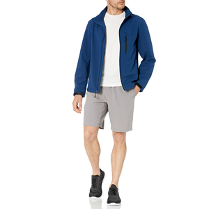 <b>Men</b>_s Winter Waterproof Canvas Softshell Jacket with Hood and Stand Collar Fleece Windbreaker for Outdoor Sports <b>Rain</b> <b>Coat</b> - Product Image 1