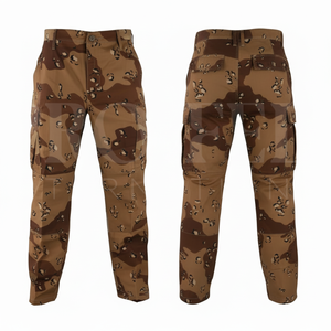 100% High Quality Customized Camouflage Cargo Pants Multi Pocket Outdoor Work <b>Trousers</b> Solid Plain Color Utility Pants For Men's - Product Image 3