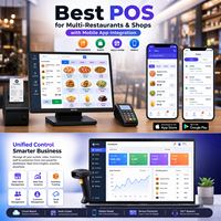 Sistema POS Inteligente para Restaurantes y Tiendas Minoristas, Compatible con MAC/Linux, Aplicación Móvil Android, Versión de Internet, Disponible en Stock
