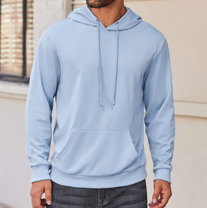 Sweat-shirt à capuche en molleton épais pour homme, 100% coton, anti-boulochage, avec poche, coupe classique, décontracté pour l'hiver - Product Image 4