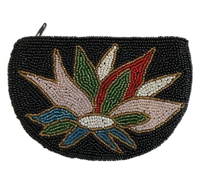 Nuevo producto: monedero con bordado a mano con cuentas de semillas y el último diseño de mini monedero con cremallera, ideal para uso funcional. - Product Image 1