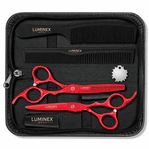 NYBL-55 5.5inch Straight <b>Left</b>-<b>handed</b> <b>Scissors</b> JAPAN 440C Sharp 58-59HRC Hardness Stainless Steel Handle Barber Shears Hair 28 - Product Image 1