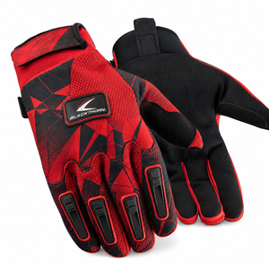 Windproof Full <b>Finger</b> <b>Bike</b> Motorcycle Driven Riding Gloves Winter Breathable PU Leather Outdoor Motocross Racing ATV MX - Product Image 5
