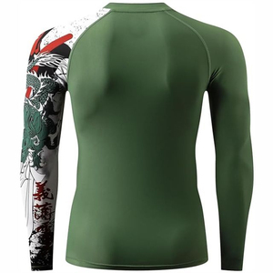 Camiseta de Compresión Personalizada de Manga Corta con Logotipo de Surf para MMA y BJJ, Rashguard Sublimado de Jiu Jitsu, UPF50, Transpirable, Venta al Por Mayor - Product Image 6