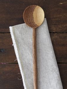 Ensemble de cuillères artisanales en bois de manguier naturel pour la cuisine, la pâtisserie, la salle à manger et le service des salades - Product Image 5