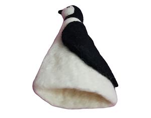 Ensemble d'ustensiles en feutre écologique design pingouin fait à la main, décorations confortables d'oeufs de fête durables personnalisables - Product Image 4