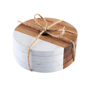 Free Sample <b>Bar</b> Home Customized Eco-Friendly Modern Design Wood Coaster Laser Engraving Natural Acacia Wood 4mm Thick - Product Image 1