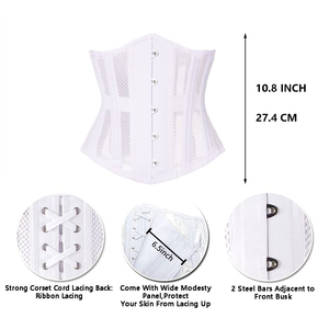 Corset en maille écologique pour femme, marque privée, maintien ferme, matériau durable, faible MOQ - Product Image 3