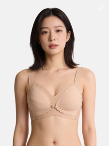 Sujetador de lactancia Bmama B C Cup, diseño con botones frontales, inalámbrico, push-up, para dormir, cómodo y ajustable, BR621 - Product Image 1
