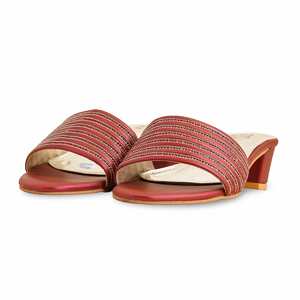 Maroon FN7338 Fancy <b>Animal</b> <b>Prints</b> <b>Slipper</b> - Product Image 3