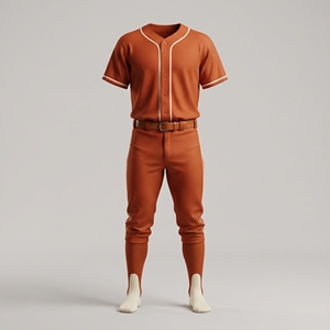 Ensemble uniforme de baseball d'hiver professionnel personnalisé pour l'industrie, maillot athlétique à manches courtes entièrement boutonné et pantalon respirant - Product Image 5