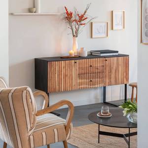 Vandana Sereno Vento acacia wood and metal <b>sideboard</b> - Product Image 3