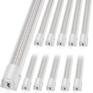 Lampada da negozio a LED collegabile 80W 10 Pack plafoniere 8 FT per Garage 10000 LM 59 cavi di alimentazione interruttore ON/OFF 48 connettore - Product Image 1