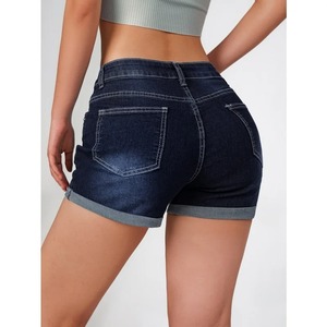 Shorts Female <b>Jeans</b> Denim Shorts <b>Elastic</b> Comfortable Versatile Blue Denim Summer Spring Women Fashion - Product Image 6