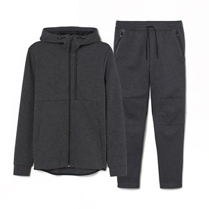 Conjunto de chándal de alta calidad para invierno, informal, de forro polar, con sudadera y pantalones de chándal, chándal personalizado para hombre, de talla grande, para correr. - Product Image 6