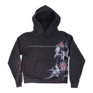 2025 Nouveaux produits Sweat à capuche Boxy personnalisé de haute qualité 400Gsm Sweat à capuche épais en coton Sweat à capuche haut de gamme - Product Image 3