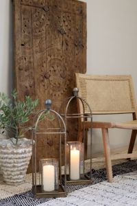 Wholesale <b>Hurricane</b> Style Metal <b>Candle</b> Holder Lanterns for Home & Events Decorations - Product Image 5
