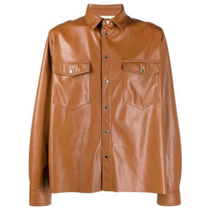 Premium Quality Long Sleeve Soft Genuine Leather <b>Shirt</b> for <b>Party</b> and Streetwear Wholesale Men Leather <b>Shirts</b> For Online Sale - Product Image 1