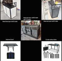 Mingtang Personnalisé Stand de Scène Pliable LED Mobile Station Design Pliant DJ Mixer Structure Table Portable