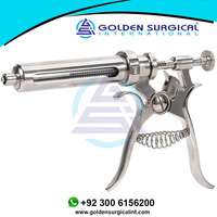 Seringue continue pour bétail en acier inoxydable, réglable, automatique, pour injection de vaccin, diagnostic, porcs, bovins, ovins, caprins, volailles