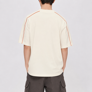 T-shirts sportifs en tricot de qualité supérieure pour hommes, vêtements de sport décontractés, manches longues, col rond, coton, logo personnalisé, OEM, ODM, vente en gros - Product Image 2