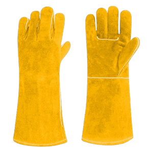 Gants de sécurité en cuir de vachette de qualité supérieure, résistants aux étincelles de soudage industriel, équipement de protection individuelle - Product Image 3
