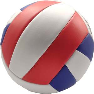 Ballons de volley-ball personnalisés en cuir PU PVC cousus à la machine, haute résistance, légers, pour l'extérieur, taille personnalisée - Product Image 1