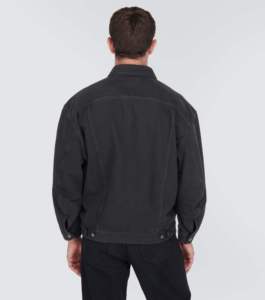 Men's Black Denim Jacket Casual Turn-<b>down</b> Collar Single Breasted 100% Cotton Washed Regular Fit Autumn Style - Product Image 2
