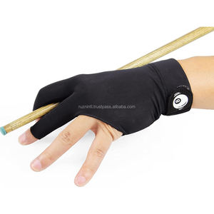 Guante de billar de tres dedos, antideslizante, transpirable, de medio dedo, para billar, snooker, mano derecha, unisex, para todas las estaciones - Product Image 2
