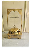 Chafing Dish en Acier Inoxydable PVD Cuivre CRAFT ASCENT TCACD5E 8 LITRES sur Chariot pour Hôtels, Restaurants et Traiteurs