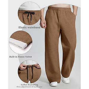 Men Regular Straight Fit Summer Vintage Casual Jogger Sweatpants Adjustable Waist 100% Cotton Eco-Friendly Anti-Wrinkle Quick - Product Image 4
